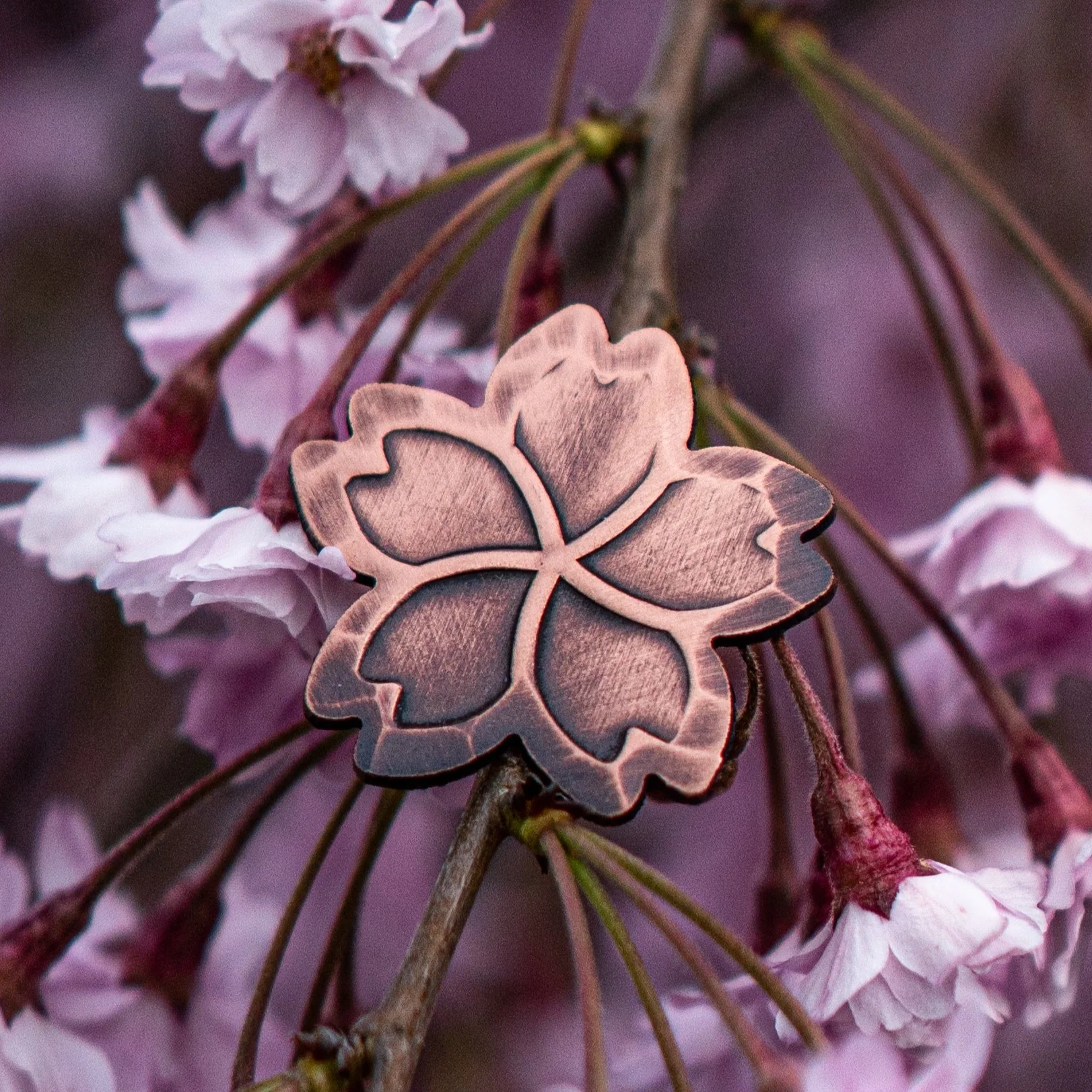 Hand Forged® Sakura Ball Marker - Copper - Image 5
