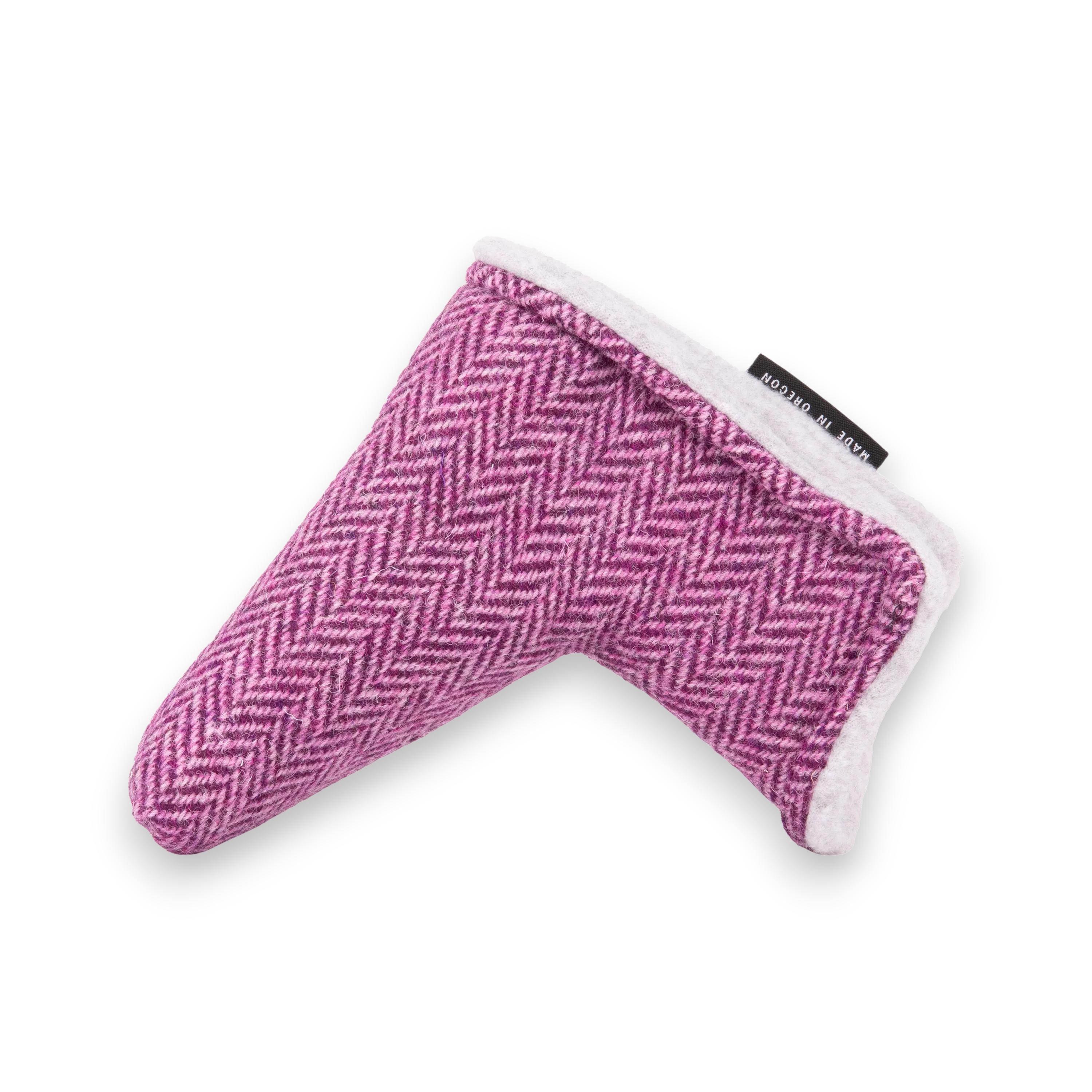 Pink Harris Tweed Blade Putter Cover - Image 3