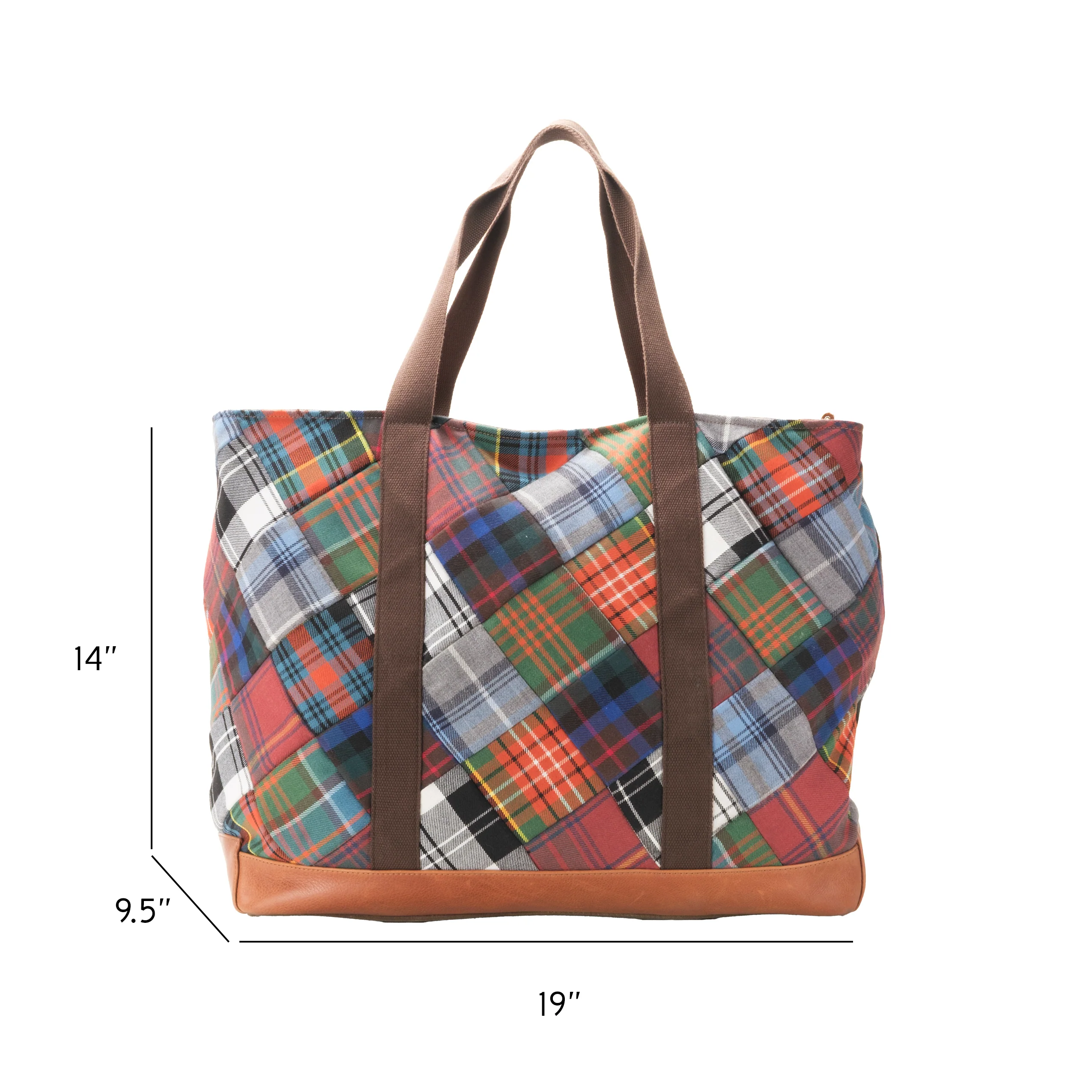 Tartan Patchwork Carry All Tote - Image 4
